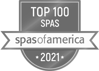 top 100 spas spas of america 2021 winner grayscale logo