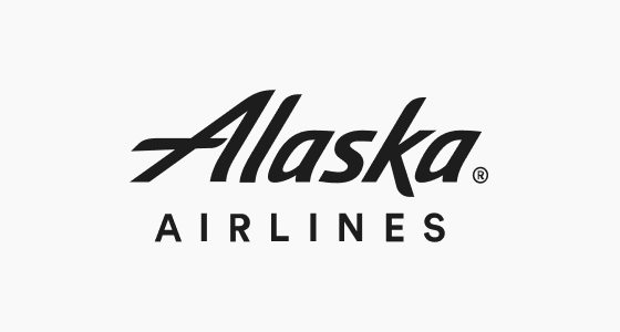 alaska airlines grayscale logo