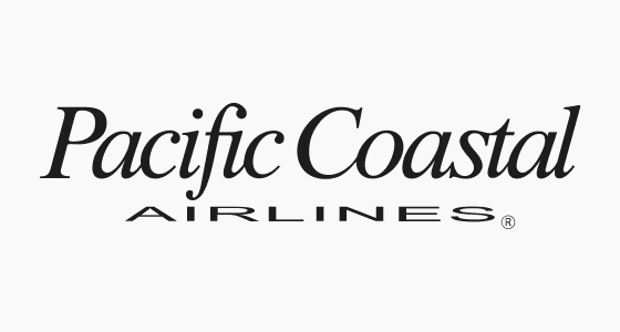 pacific coastal airlines grayscale logo