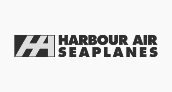 harbour air seaplanes grayscale logo