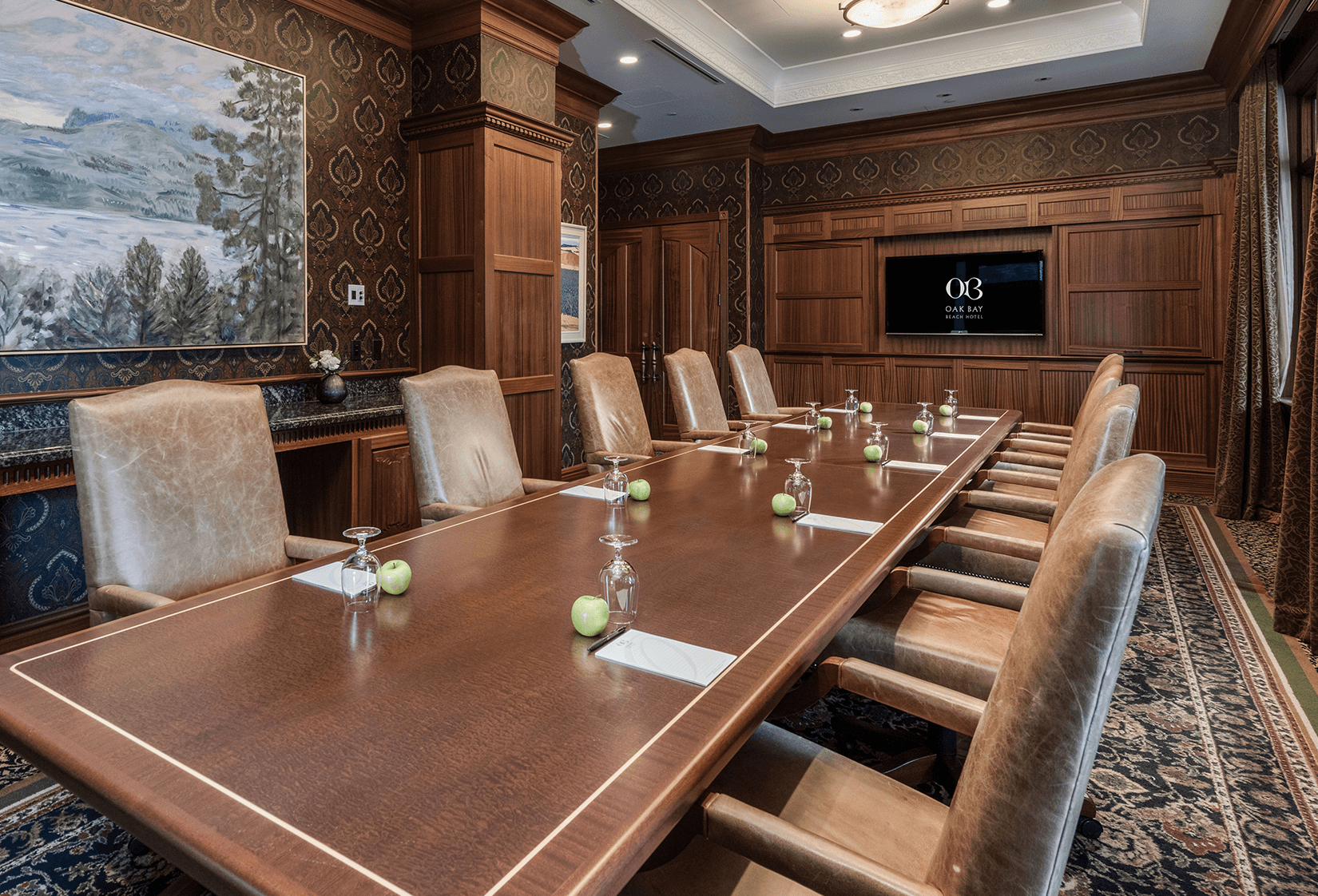 oak bay beach hotel the library meeting room