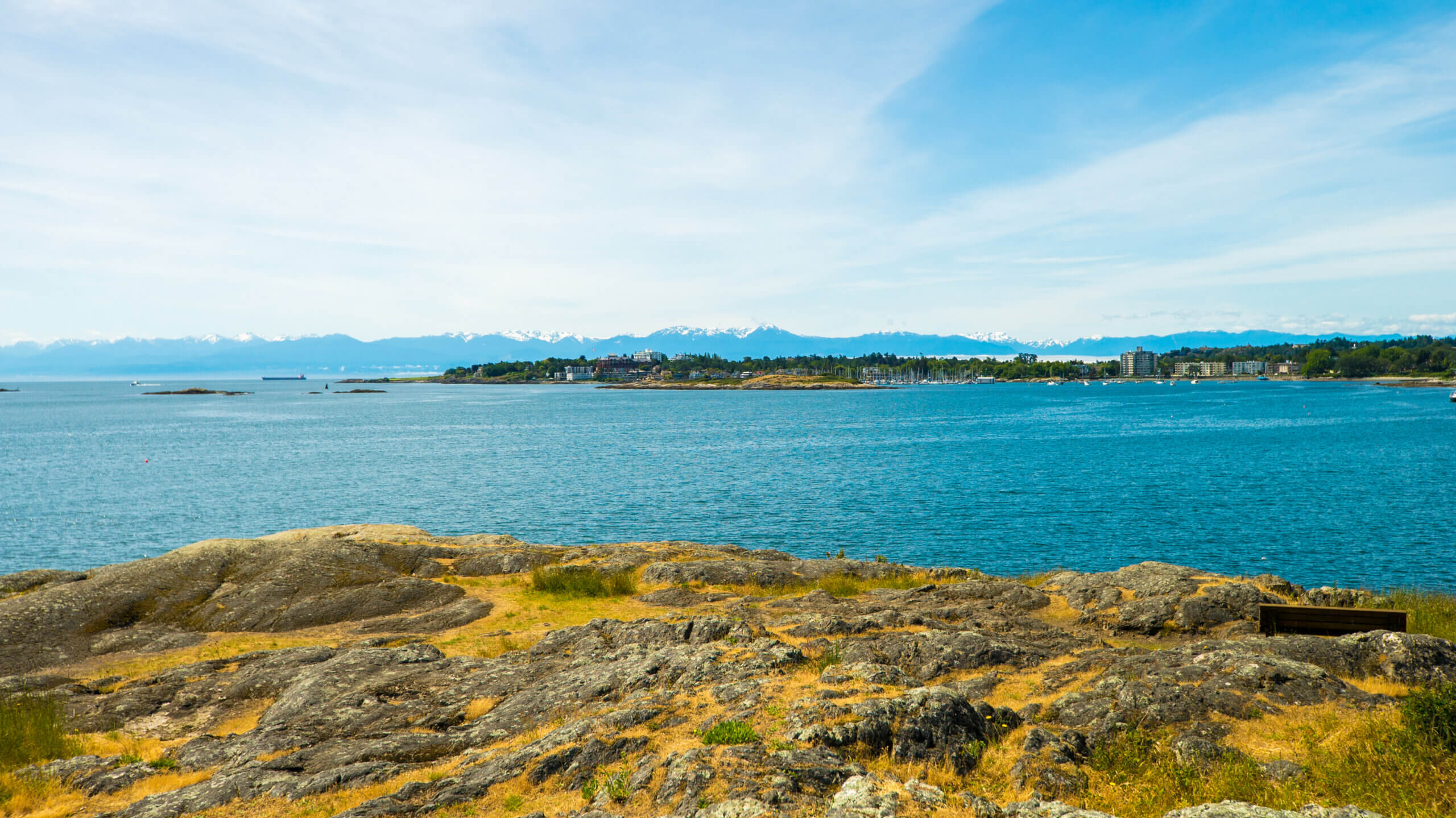 View from Cattle Point Oak Bay Willows Beach