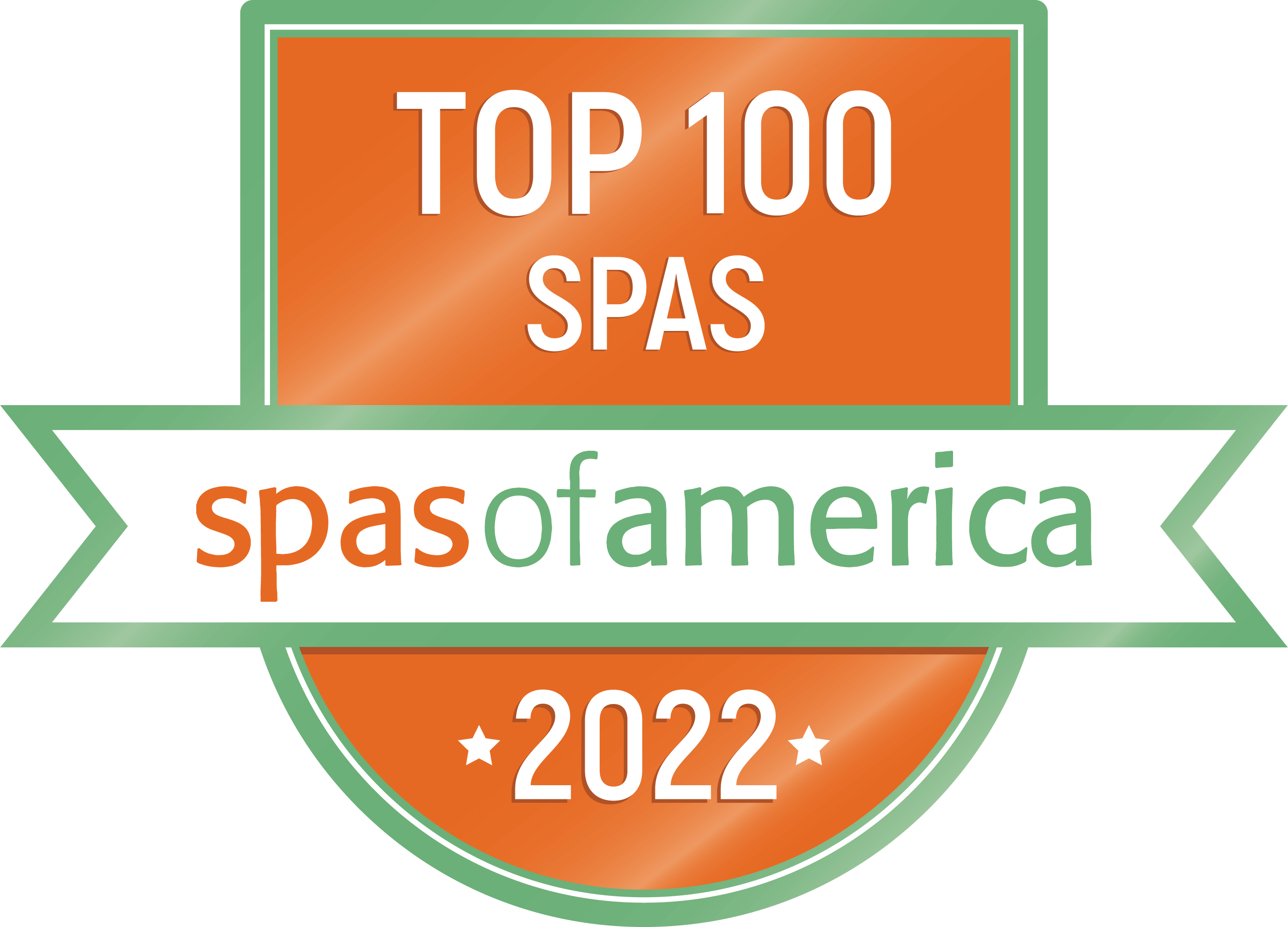 top 100 spas spas of america 2022 winner logo