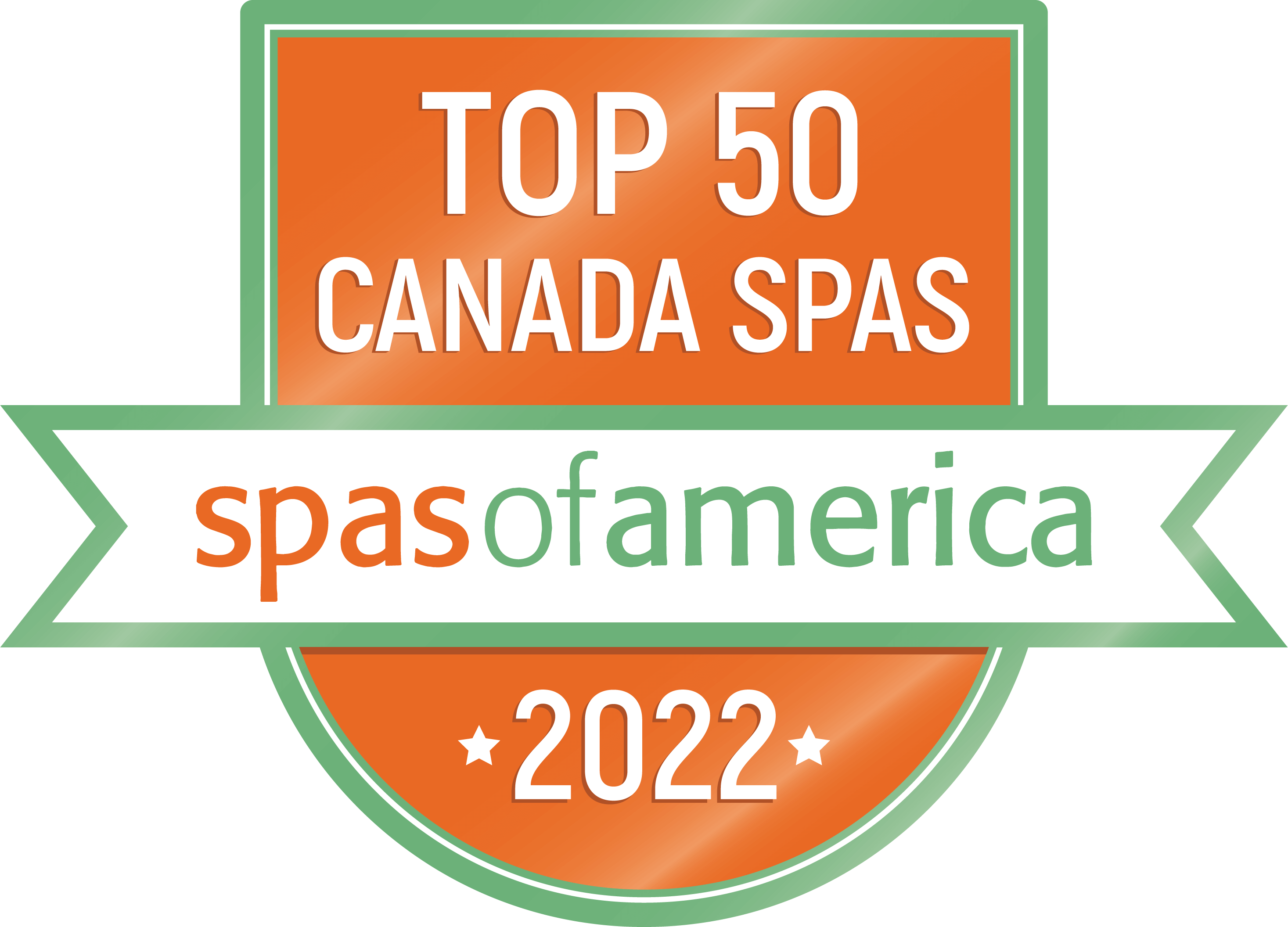 top 50 canada spas spas of america award logo