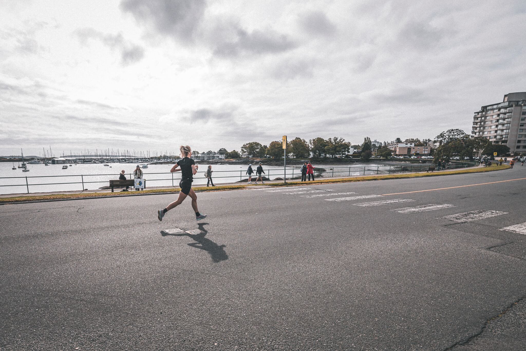 Runner Oak Bay Beach