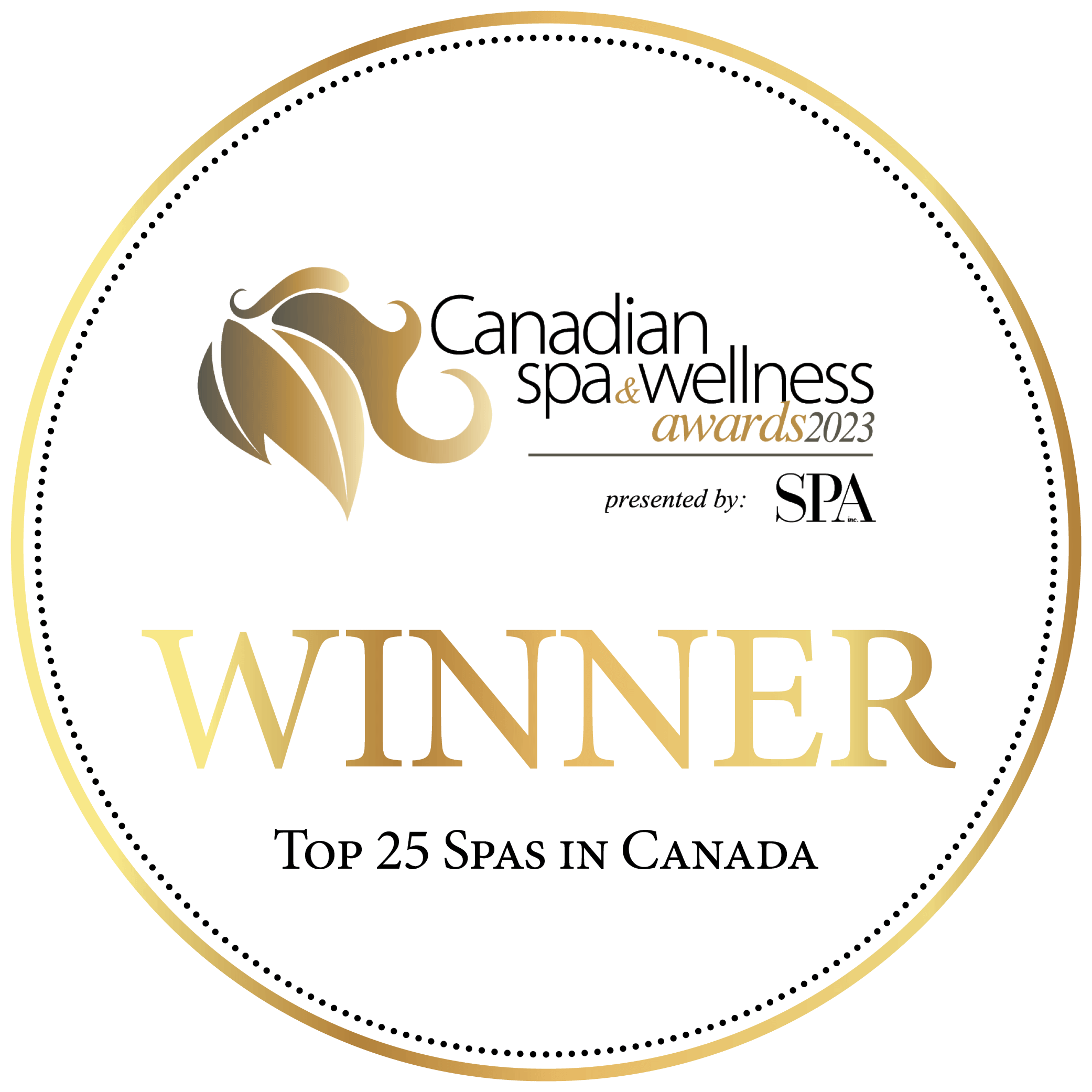 canadian spa and wellness award emblem