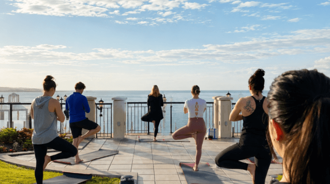 Sunrise Yoga in the Gardens